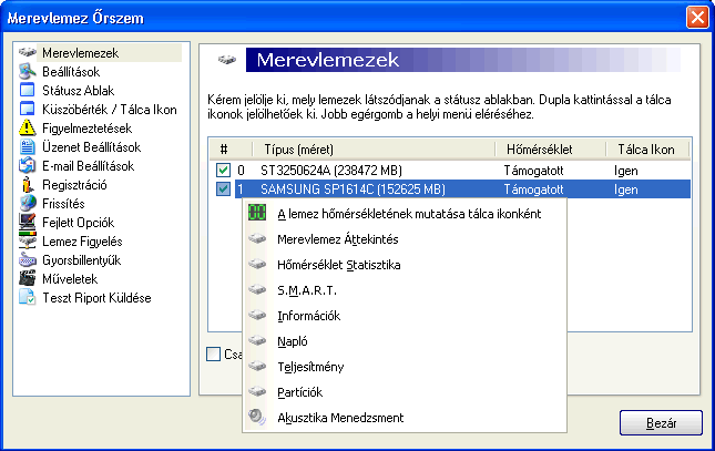 Merevlemez be�ll�t�sok